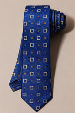 Gravata Masculina Estilo Seda Slim Geométrica