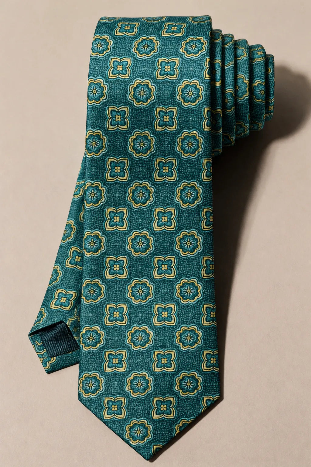 Gravata Masculina Estilo Seda Slim Geométrica