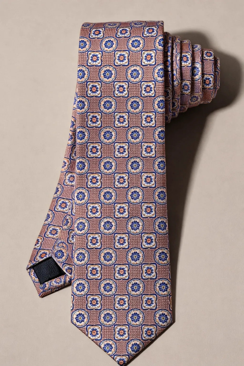 Gravata Masculina Estilo Seda Slim Geométrica