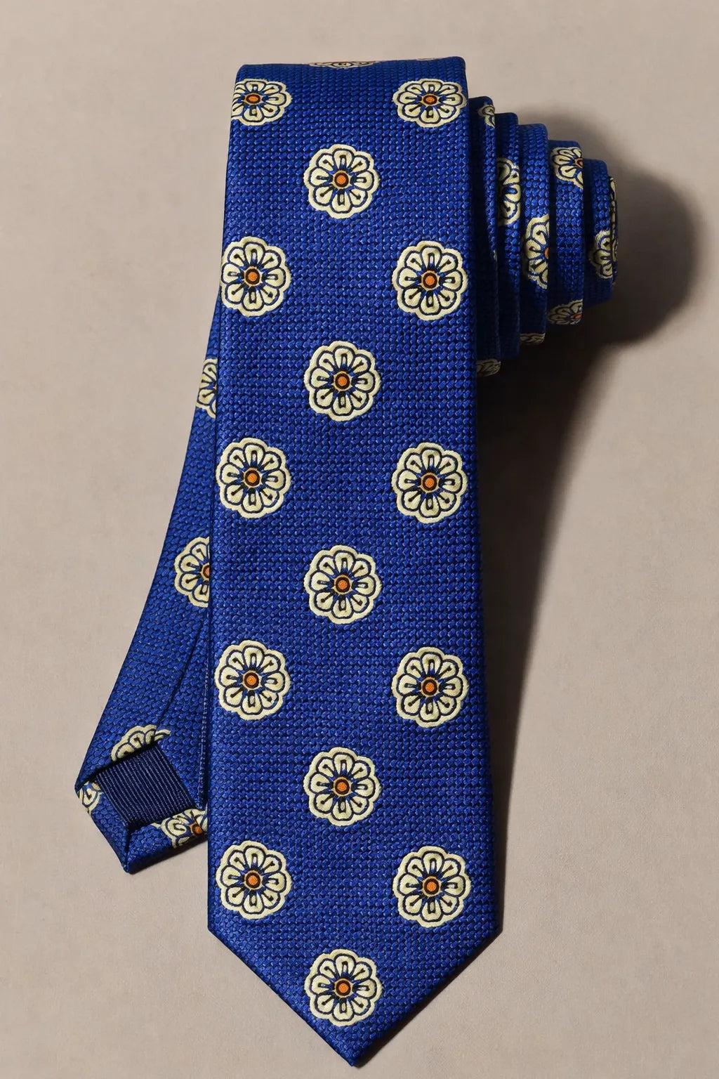 Gravata Masculina Estilo Seda Slim Geométrica