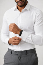Camisa Social Masculina Slim Poliamida com Elastano