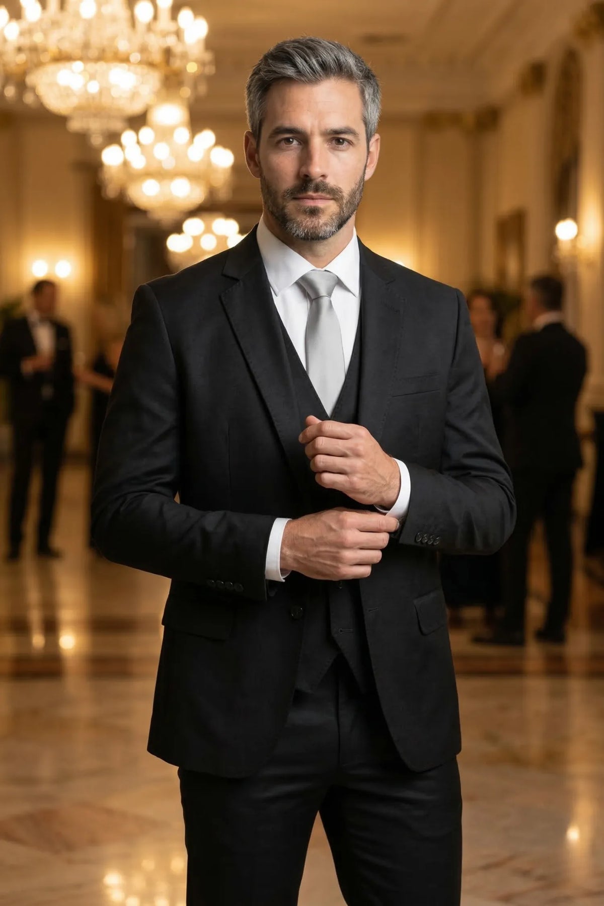 Terno Masculino Napoli Poliviscose Semi Slim