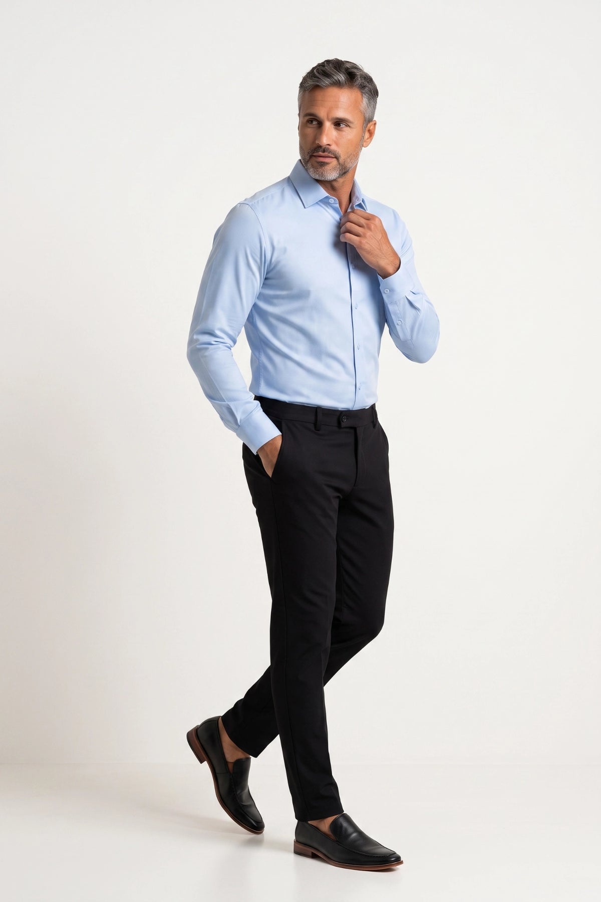 Camisa Social Slim Fibra de Bambu Texturizada