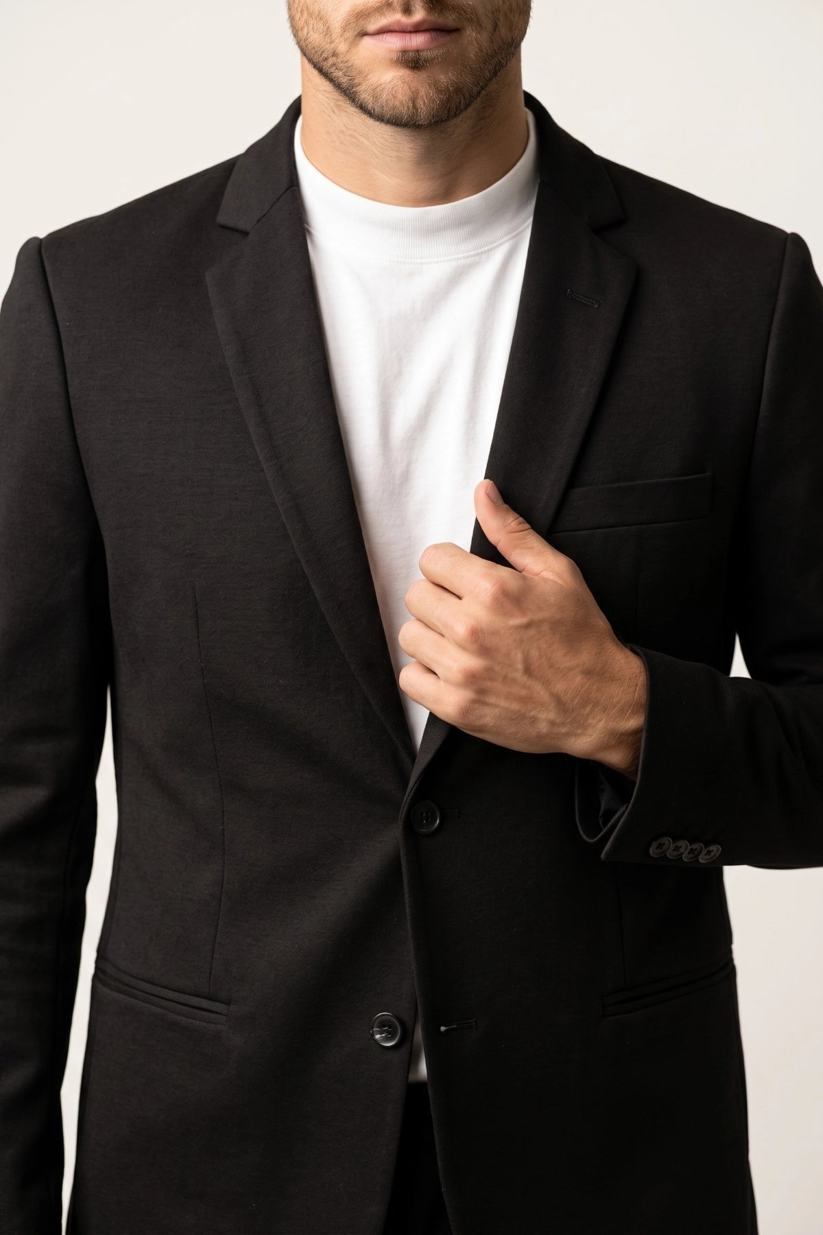 Terno Masculino Slim em Malha de Alfaiataria com Elastano