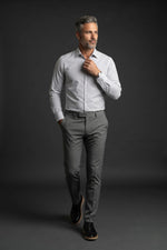 Camisa Social Masculina Listrada Tradicional Mil Raias