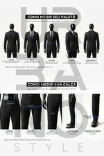 Terno Masculino Slim em Malha de Alfaiataria com Elastano