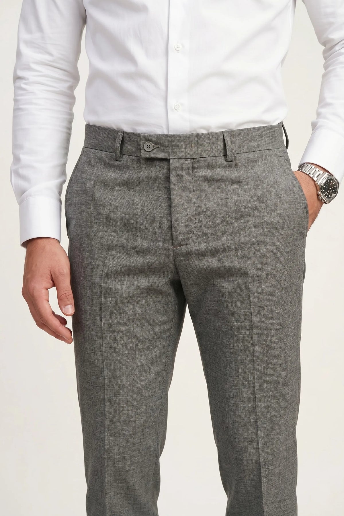 Calça Social Masculina Slim com Elastano