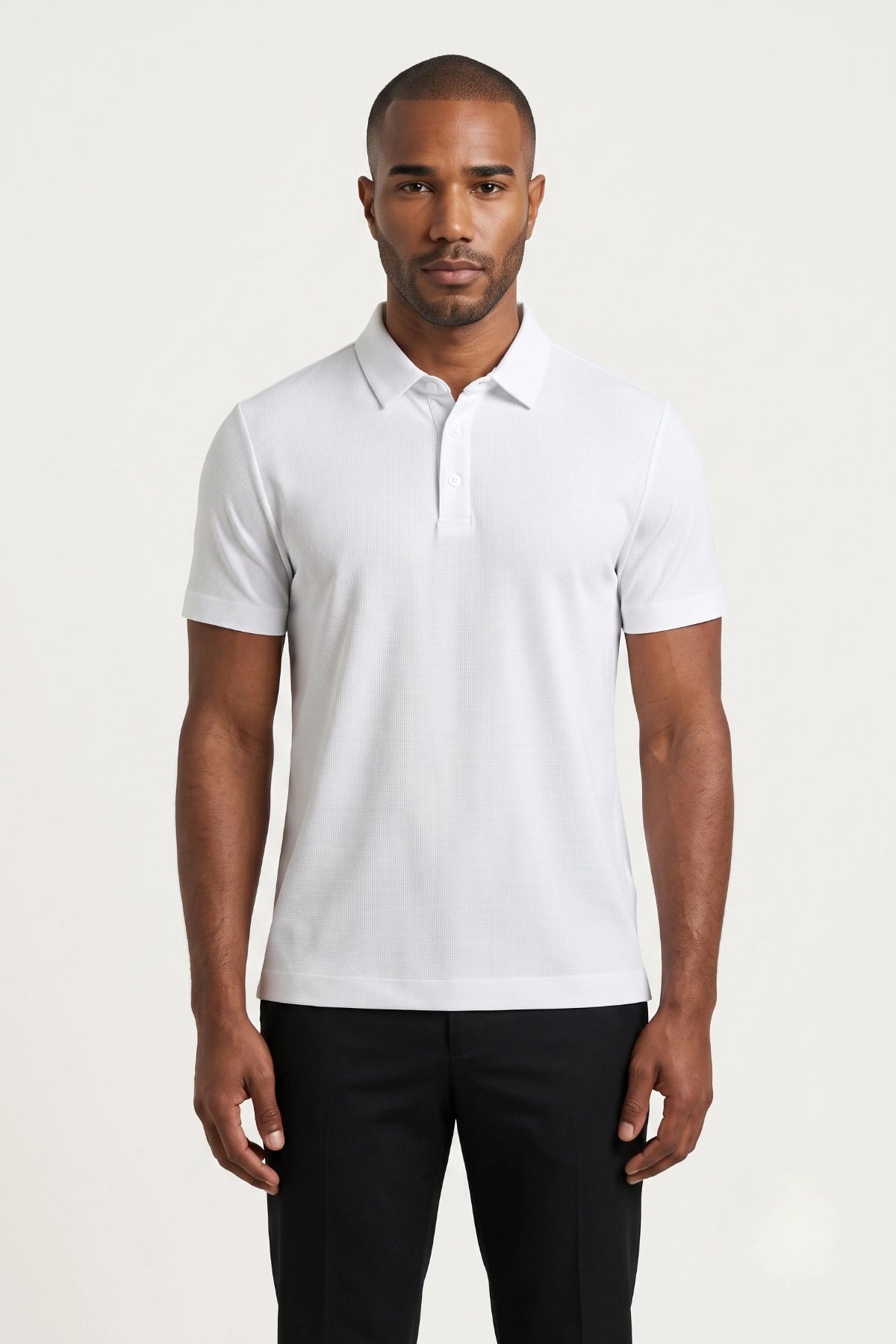 Camisa Polo Masculina Tech Slim com Elastano