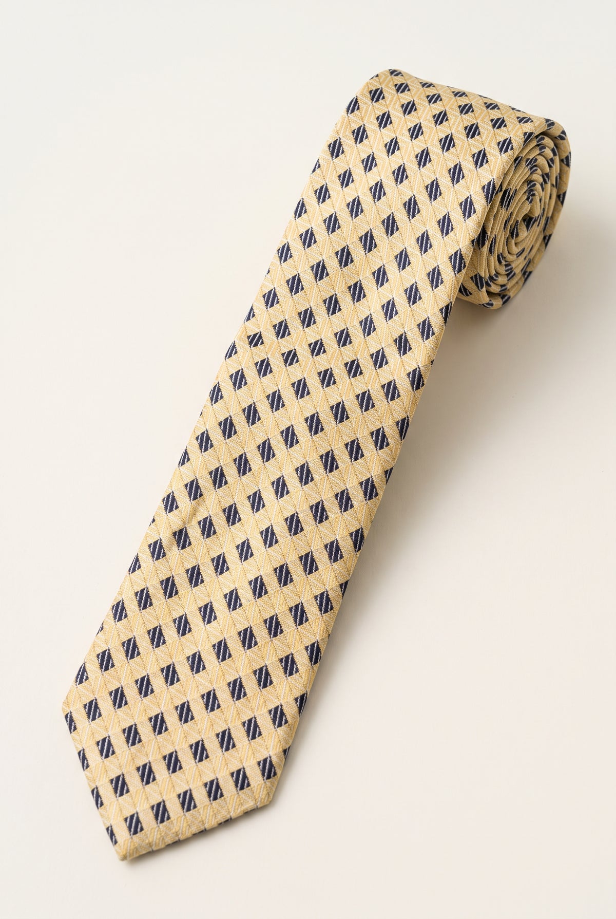 Gravata Masculina Semi Slim Gold 1200 Fios