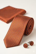 Kit Gravata Slim Texturizada 1800 Fios