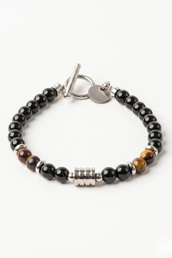 Pulseira Masculina Strong Olho de Tigre em Aço Inoxidável