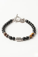 Pulseira Masculina Strong Olho de Tigre em Aço Inoxidável