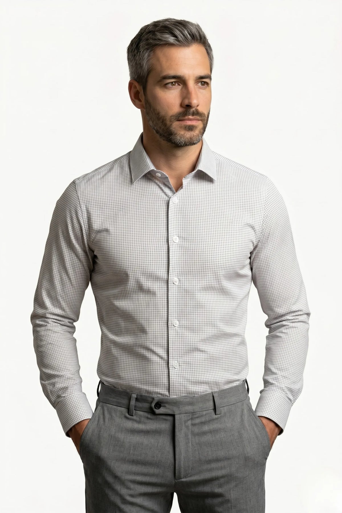 Camisa Social Slim Premium Quadriculada