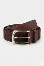 Cinto Masculino Casual Elástico em Couro Legítimo