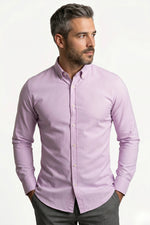 Camisa Social Masculina Slim em Oxford Modal
