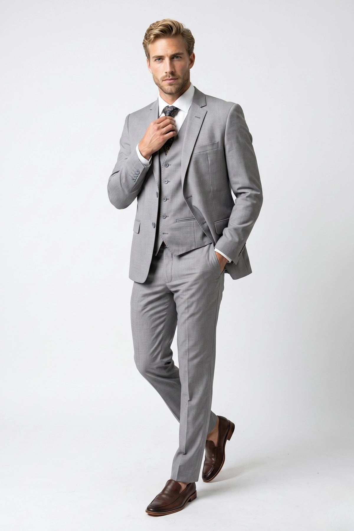 Terno Masculino Poliviscose Slim Lugano