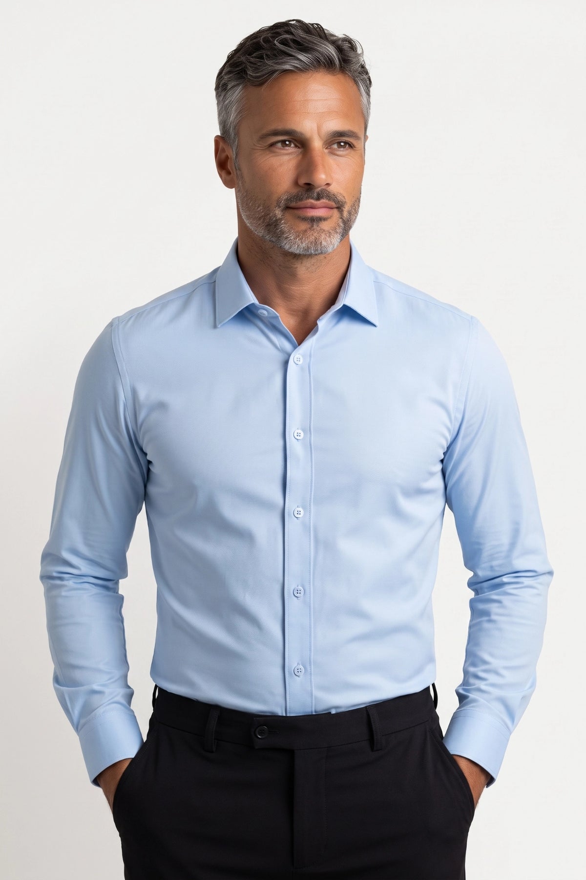 Camisa Social Slim Fibra de Bambu Texturizada