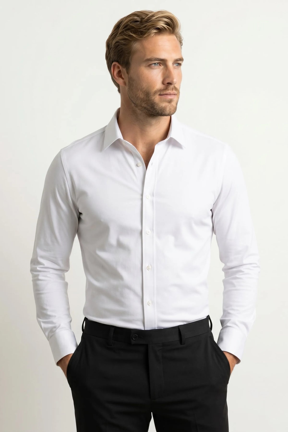 Camisa Social Slim Fit Bambu com Elastano