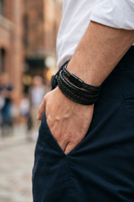Pulseira Masculina Zeus em Couro Legítimo