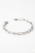 Pulseira Masculina Elos em Aço Inoxidável