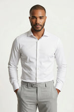 Camisa Social Slim Fit Pima Fio 80