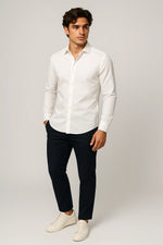 Camisa Social Slim Fit em Algodão Premium