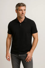 Camisa Polo em Algodão Pima com Elastano