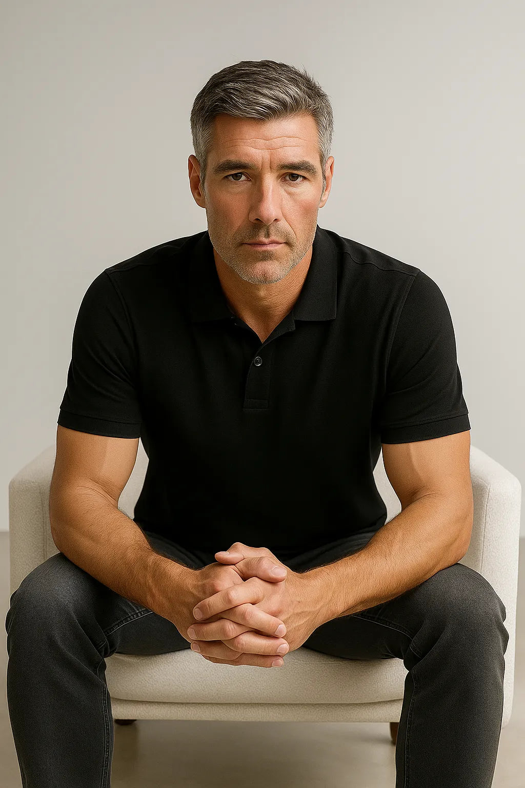 Camisa Polo em Algodão Pima com Elastano