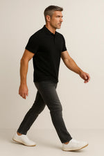 Camisa Polo em Algodão Pima com Elastano