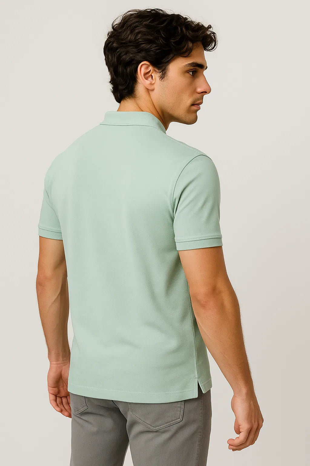 Camisa Polo Slim em Algodão Piquet com Elastano