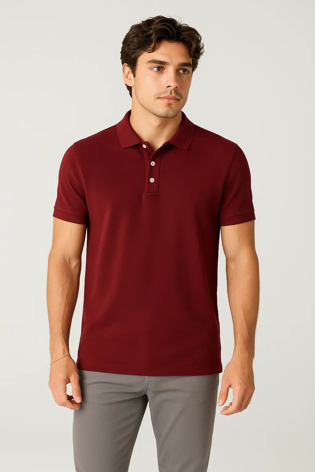 Camisa Polo Slim em Algodão Pima Piquet com Elastano