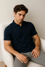 Camisa Polo Slim em Algodão Pima Piquet com Elastano
