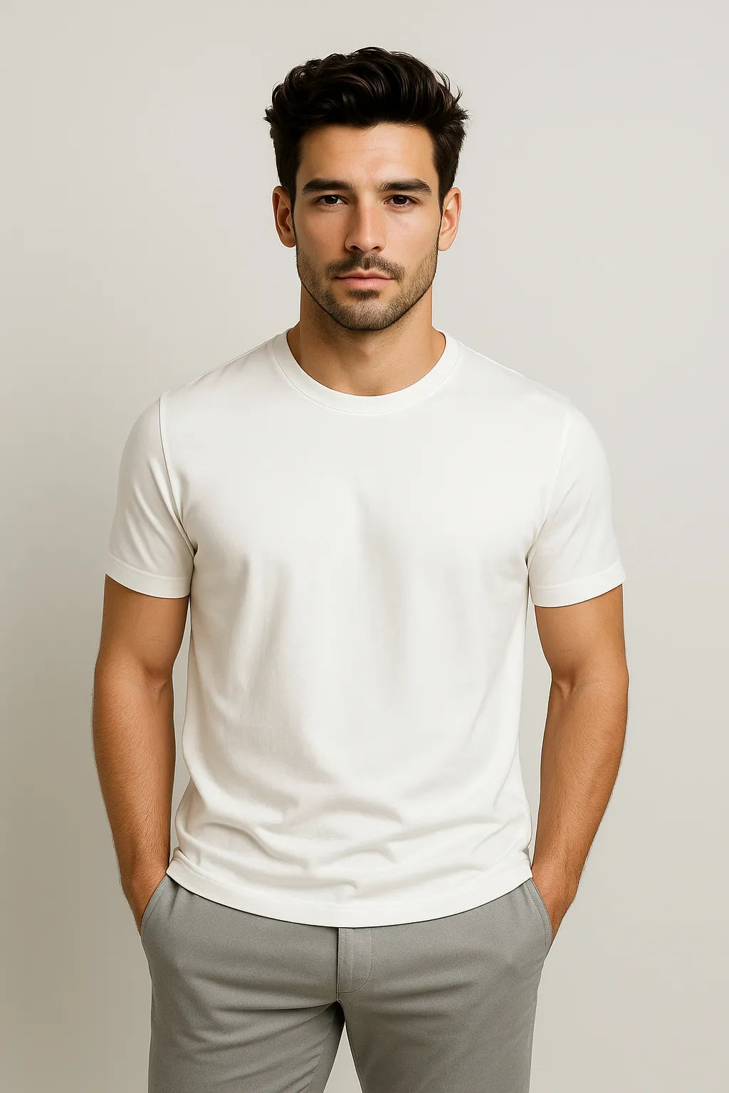 Camiseta Premium em Algodão Egípcio com Elastano