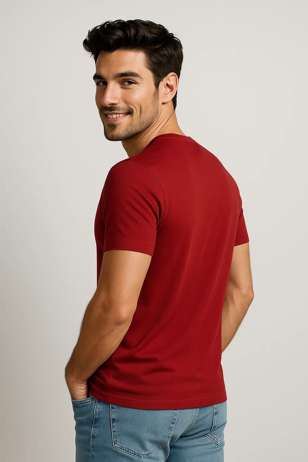 Camiseta Premium em Algodão Egípcio com Elastano