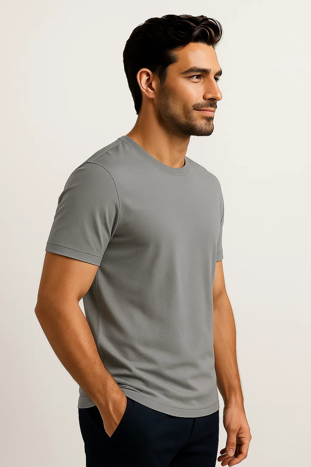 Camiseta Premium em Algodão Egípcio com Elastano Verão 2025