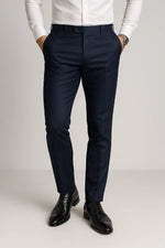 Calça Social Slim Masculina em Poliéster com Elastano