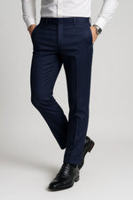 Calça Social Slim Masculina em Poliéster com Elastano