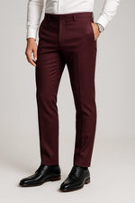 Calça Social Slim Masculina em Poliéster com Elastano