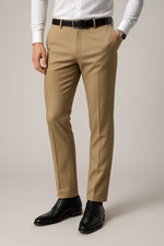 Calça Social Slim Masculina em Poliéster com Elastano