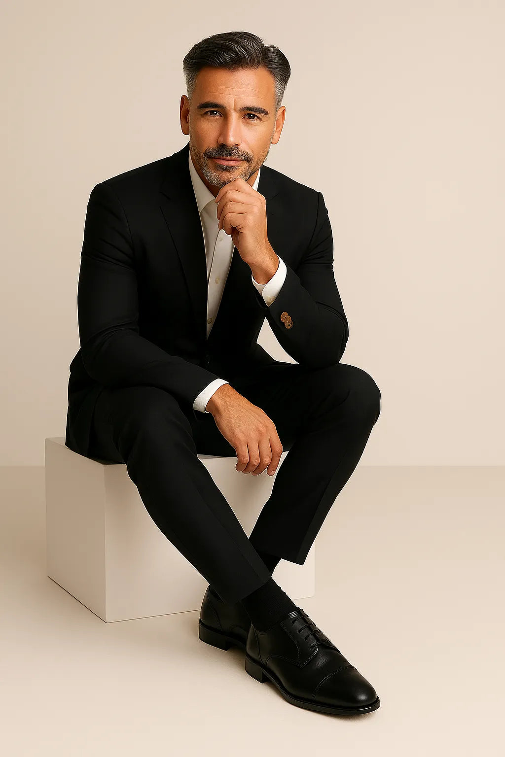 Terno Masculino Slim Preto 2 Peças