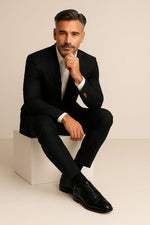 Terno Masculino Slim Preto 2 Peças