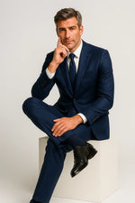 Terno Masculino Slim Azul Marinho 2 Peças