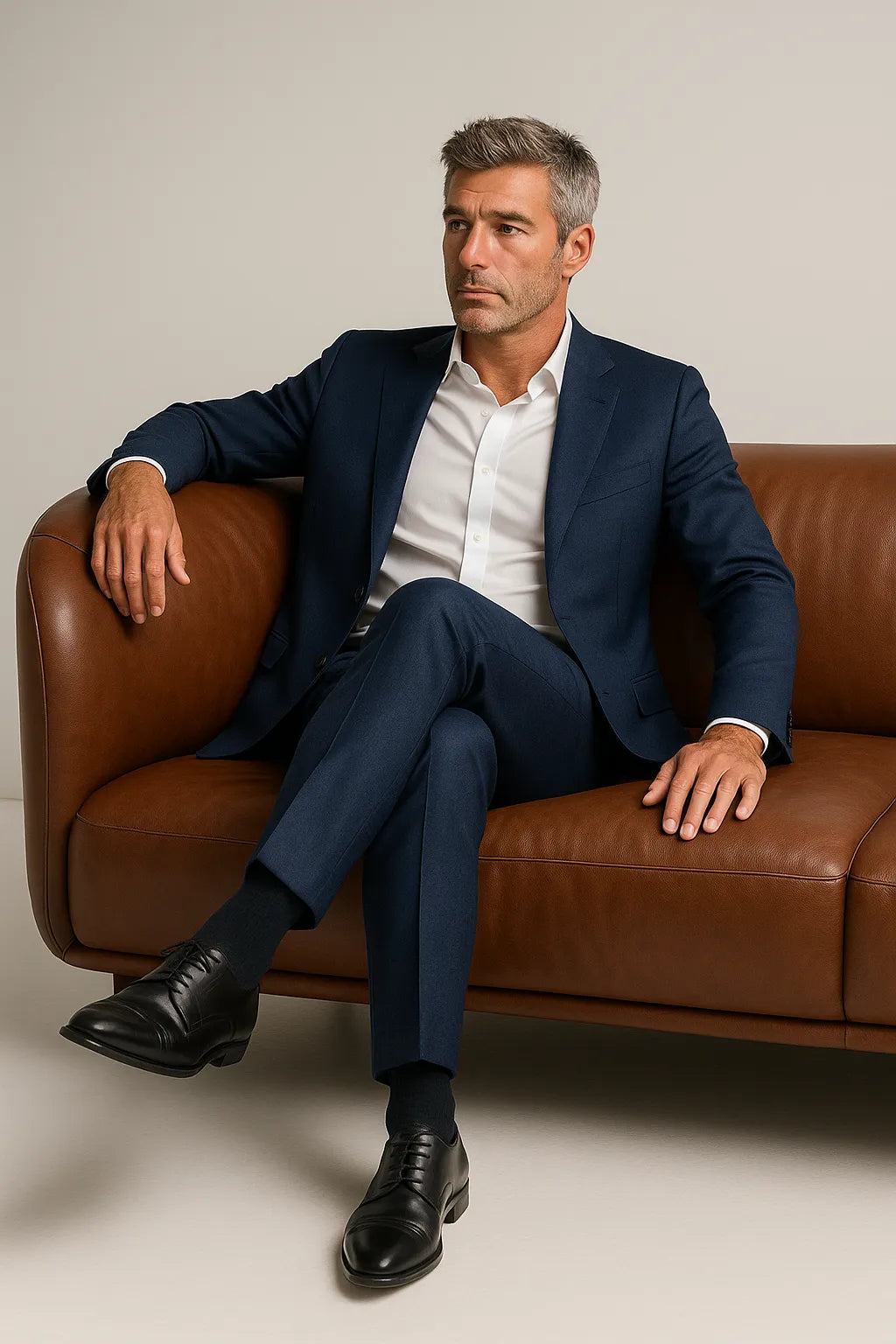 Terno Masculino Slim Azul Marinho 2 Peças