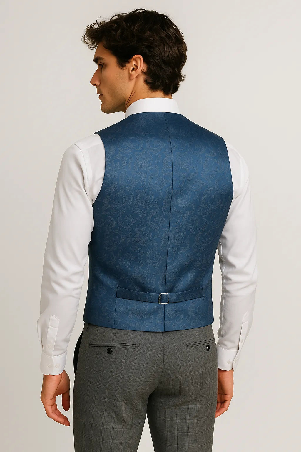 Terno Masculino Príncipe de Gales em Poliviscose Premium – 3 Peças