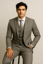 Terno Masculino Príncipe de Gales em Poliviscose Premium – 3 Peças