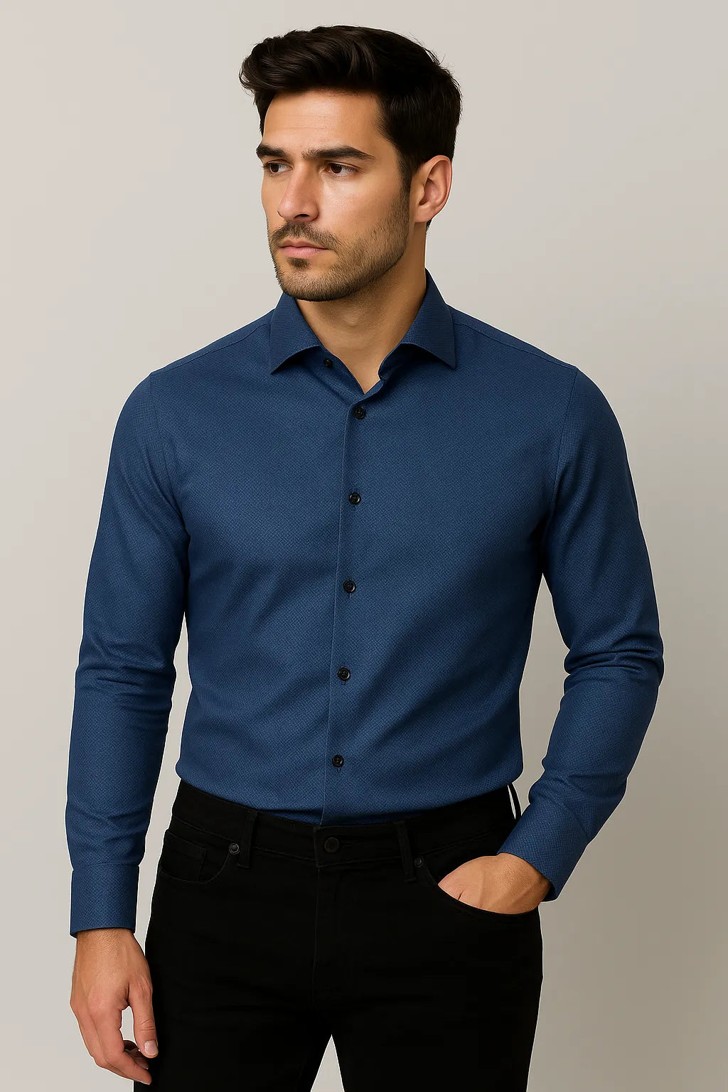 Camisa Social Slim Premium Texturizada