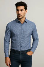 Camisa Social Slim Premium Quadriculada