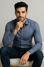 Camisa Social Slim Premium Quadriculada