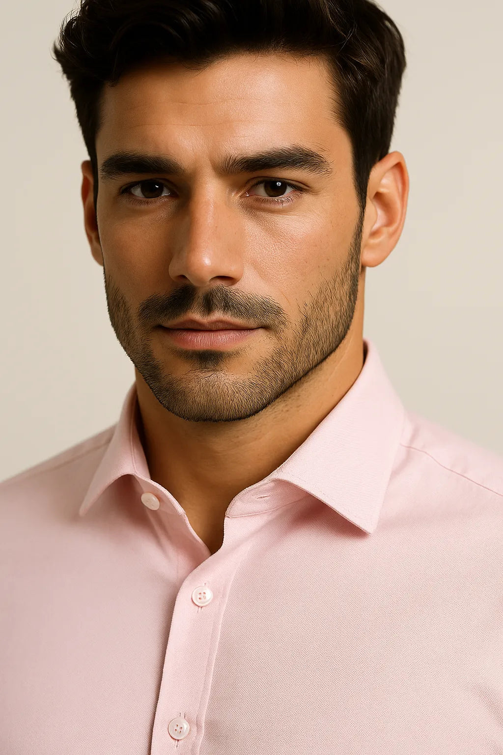 Camisa Social Slim Rosa Premium