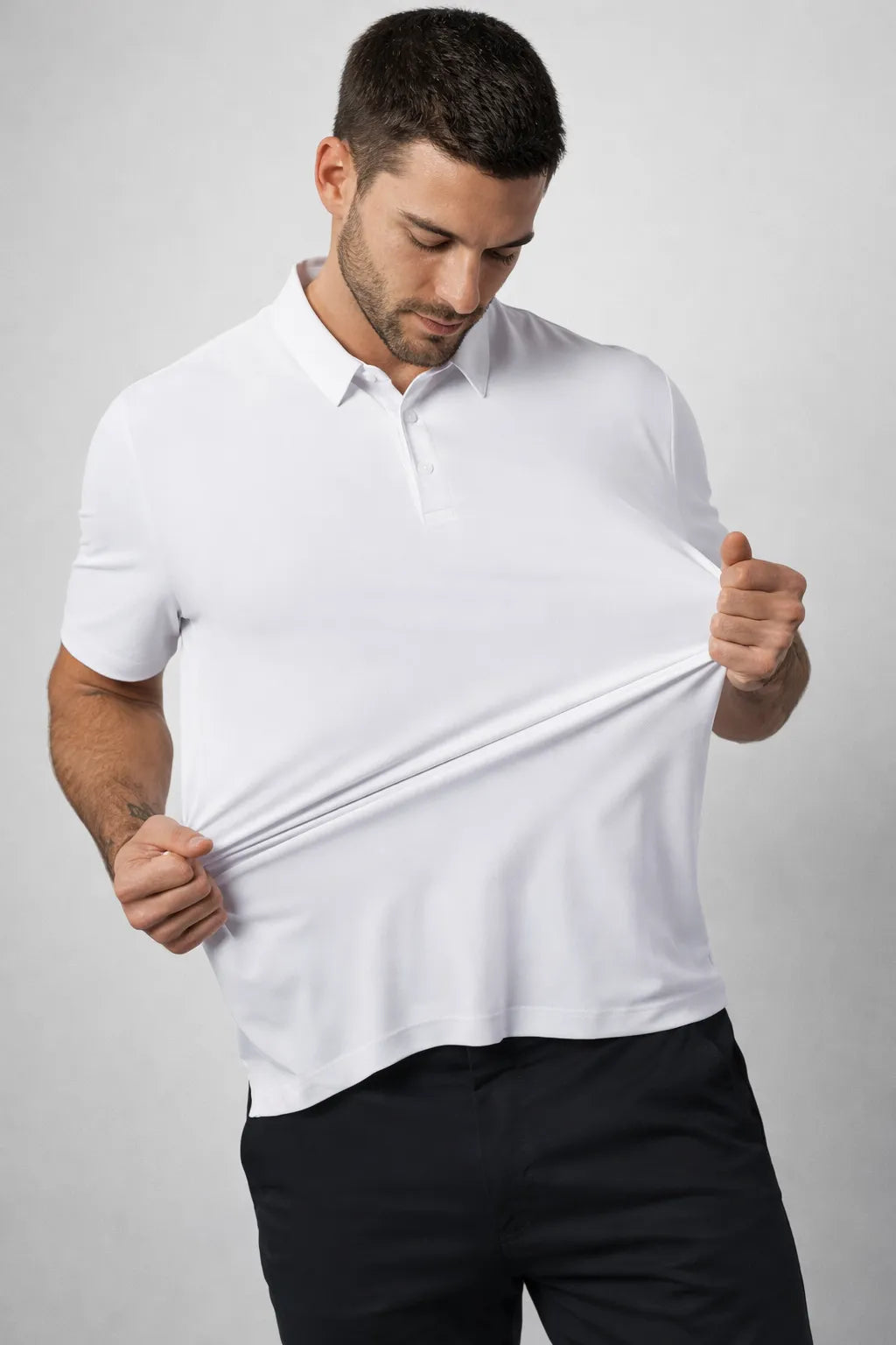 Camisa Polo Masculina Tech com Elastano